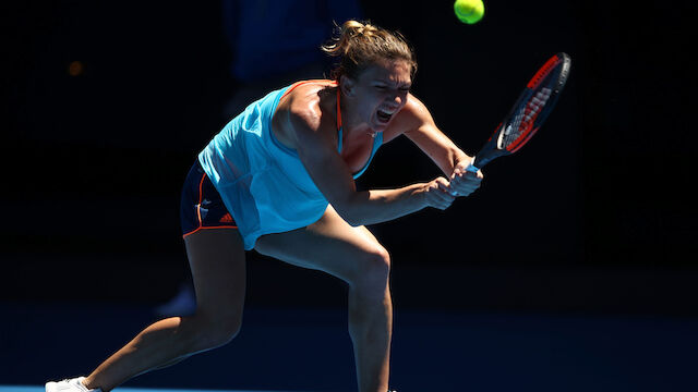 Halep unter Schmerzen out