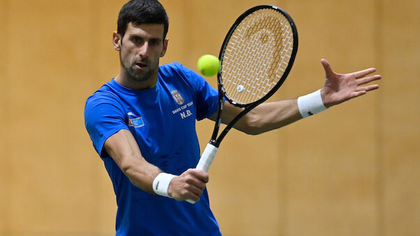 Djokovic nimmt Training in Innsbruck auf