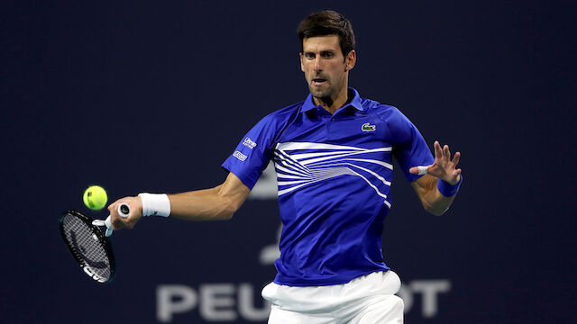 Miami-Auftaktsieg für Novak Djokovic