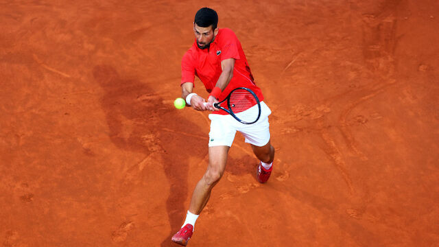 Djokovic nach Sieg in Rom von Trinkflasche am Kopf getroffen