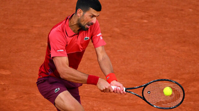 Djokovic mit Startproblemen zum Auftakt in Roland Garros