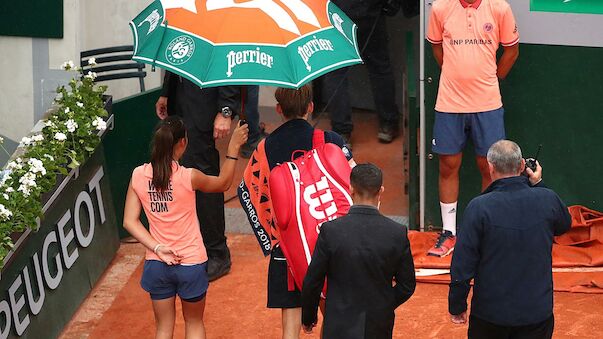 Regen beendet French-Open-Tag