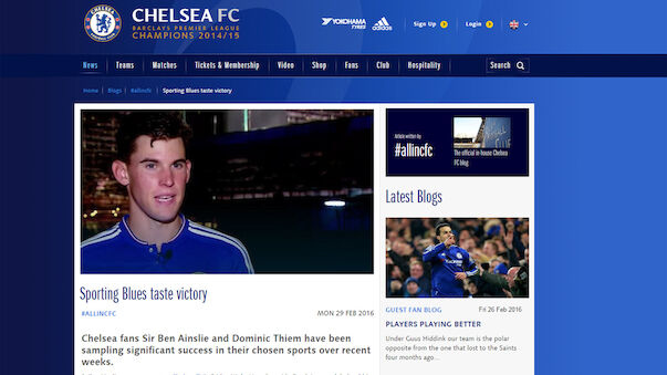 FC Chelsea gratuliert Dominic Thiem