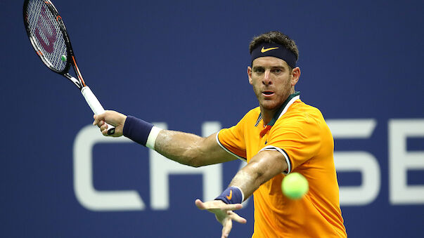 US Open: Del Potro und Isner im Viertelfinale