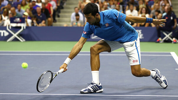 Djokovic plagt sich in der 1. Runde der US Open
