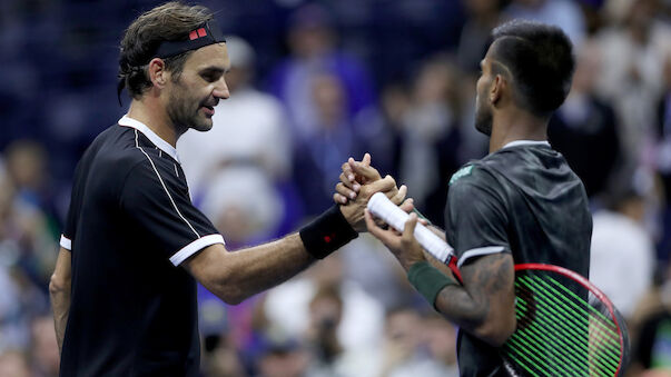 US Open: Roger Federer gibt zum Auftakt Satz ab
