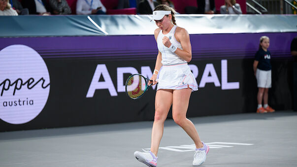 Alexandrova holt in Linz im dritten Endspiel den Titel