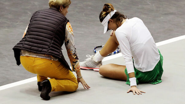 Muguruza gibt in Linz verletzt auf