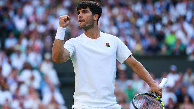 Alcaraz im Viertelfinale: Traum vom Wimbledon-Triple lebt