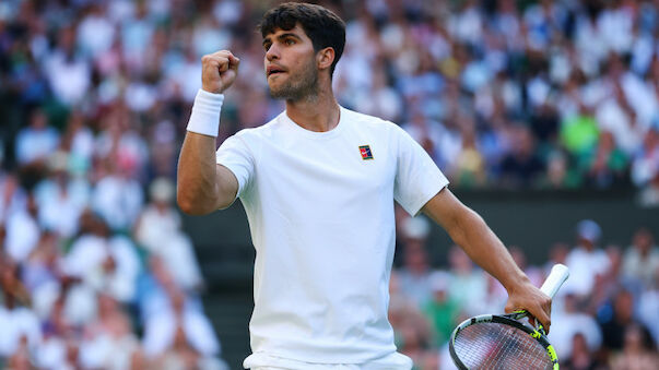 Alcaraz im Viertelfinale: Traum vom Wimbledon-Triple lebt