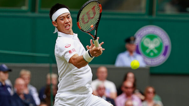 Nishikori mit Mühe in 3. Wimbledon-Runde