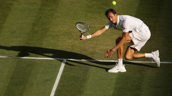 Medvedev erstmals im Wimbledon-Achtelfinale