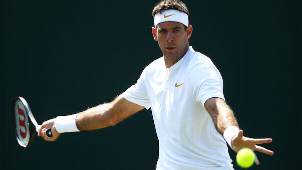 Del Potro und Nishikori in 2. Wimbledon-Runde