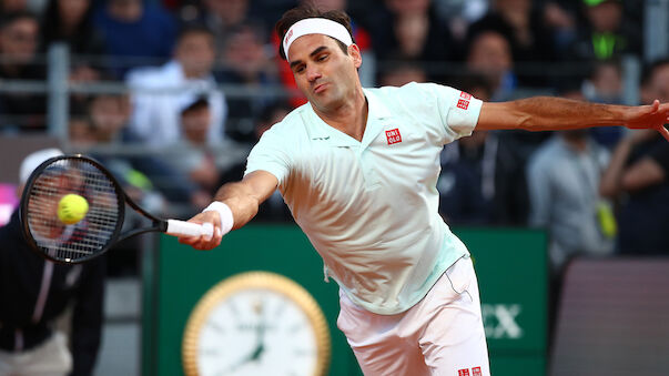Federer muss in Rom Matchbälle abwehren
