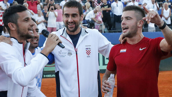 Frankreich und Kroatien im Davis-Cup-Finale