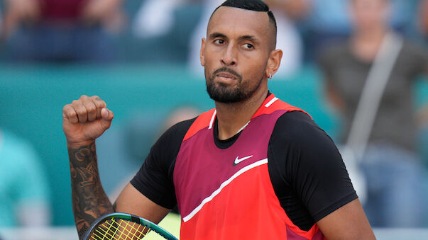 Kyrgios gewinnt 1. Sandplatz-Match seit 3 Jahren