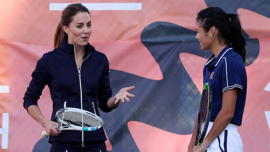 Emma Raducanu spielte Tennis mit Herzogin Kate
