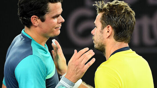 Raonic zwingt Wawrinka in die Knie