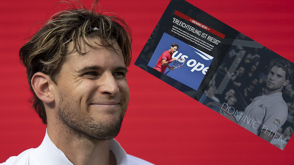 Neue Homepage und neues Logo für Dominic Thiem