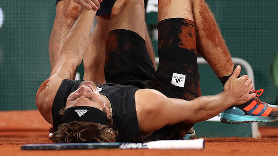 Mehrere Bänderrisse bei Alexander Zverev