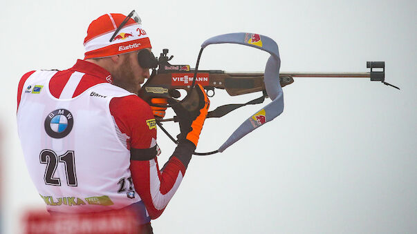 Simon Eder in Pokljuka am Einzel-Podest