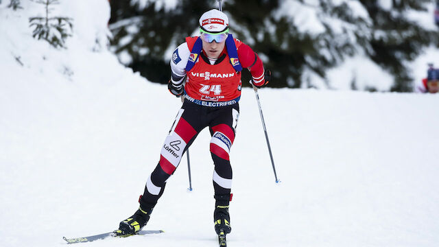 ÖSV-Biathleten in der Verfolgung abgeschlagen