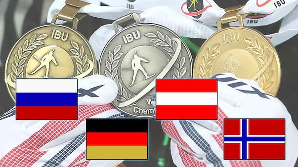 Biathlon-WM: Der ewige Medaillenspiegel