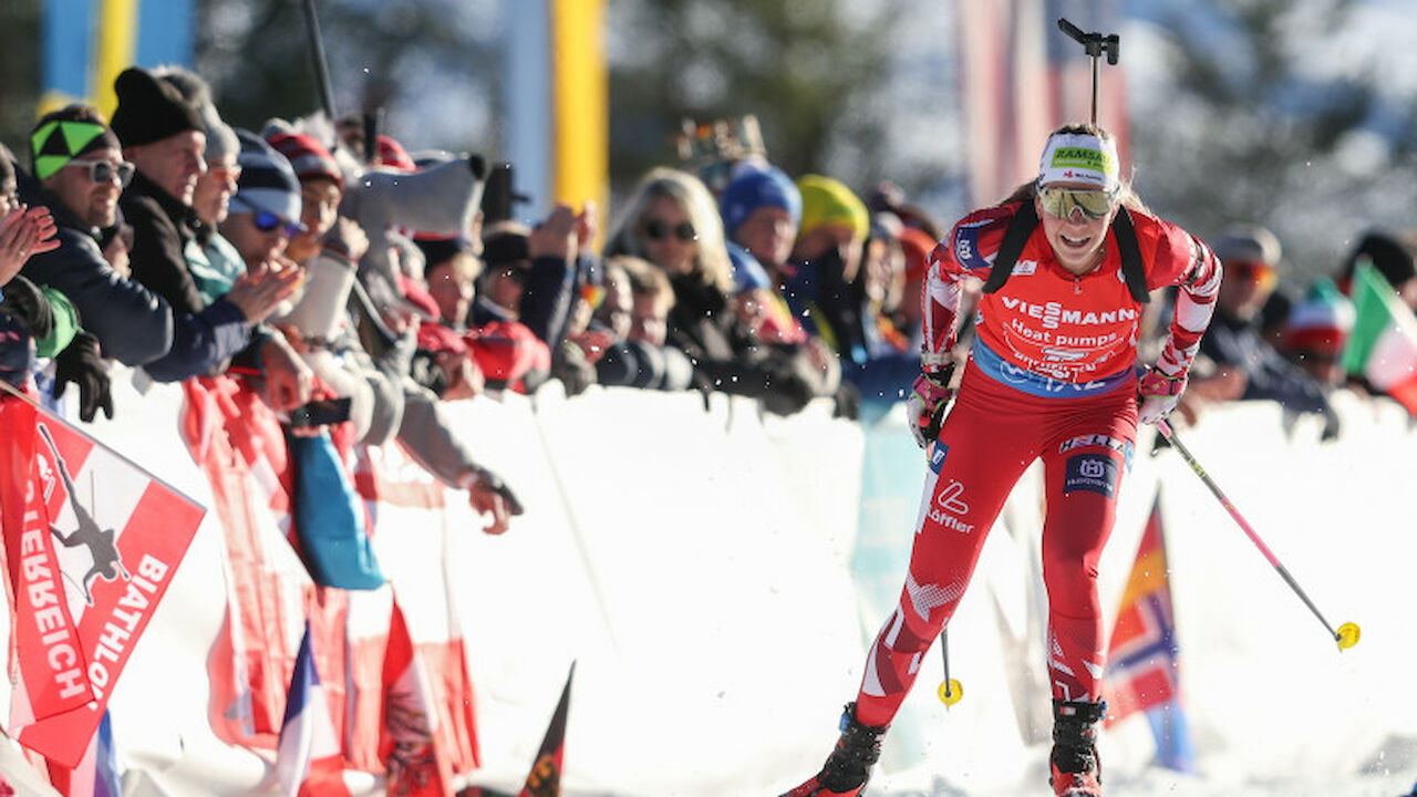 Biathlon Fehlerfreie Steiner überzeugt bei FrankreichDoppelsieg