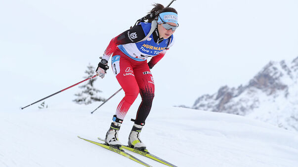 Zdouc in der Verfolgung in Kontiolahti in Top 10