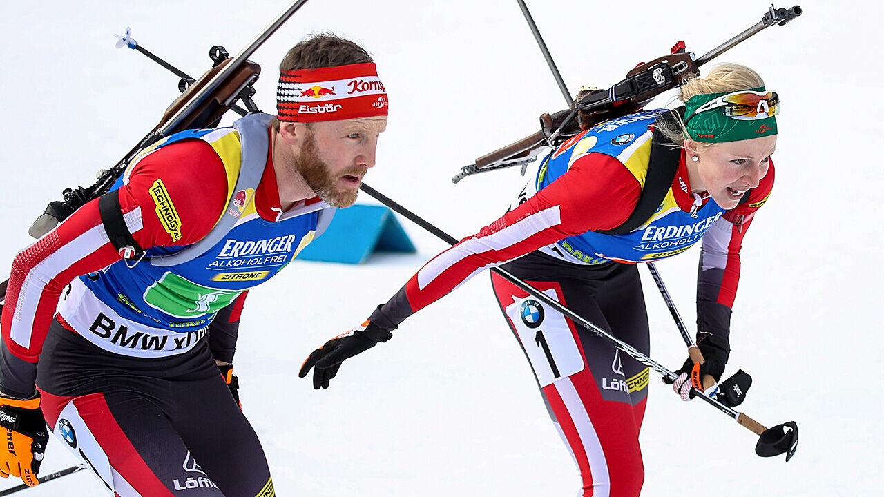 Biathlon WM 2019: Ã–sterreich in Mixed-Staffel Achter