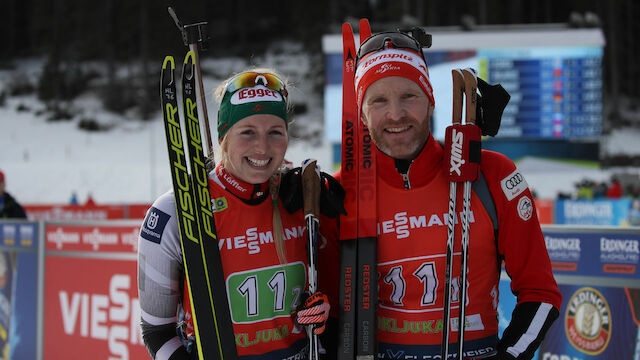 Eder/Hauser in Pokljuka am Podest