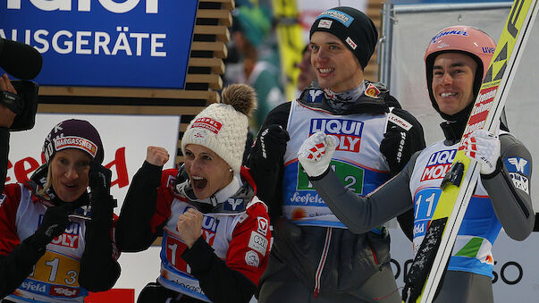 ÖSV-Mixed-Team springt zu WM-Silber