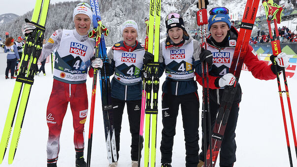 BRONZE für ÖSV-Kombinierer im Mixed-Bewerb