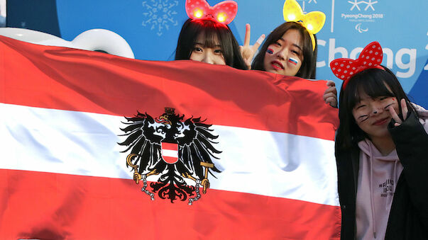 Koreaner als Österreich-Fans bei Olympia