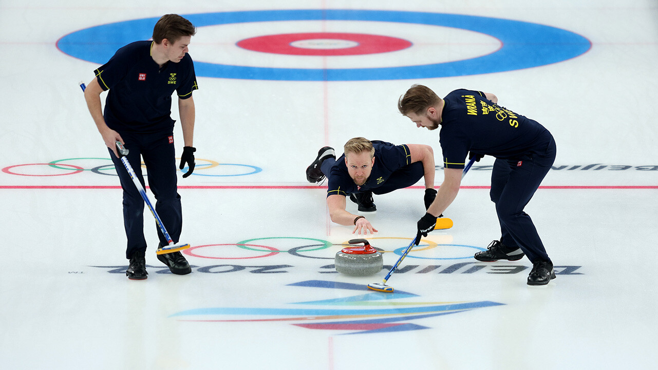 Olympia 2022 GoldPremiere bei CurlingMännern Wintersport Olympia
