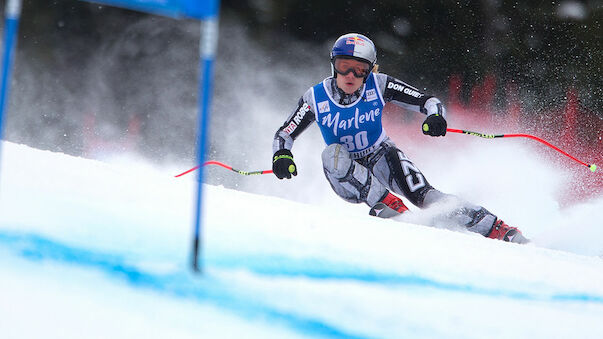 Ester Ledecka trainiert weiter auf Schnee