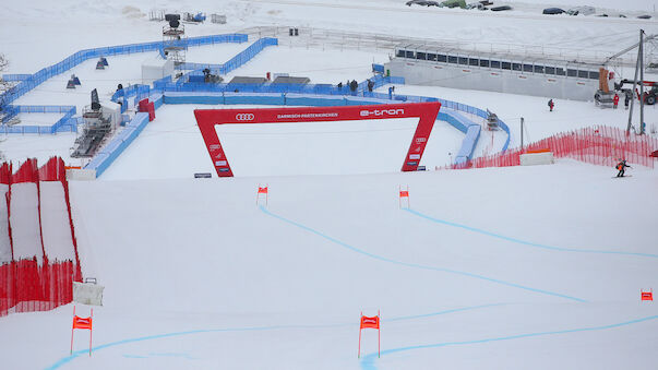 Schlechtwetter! 1. Training in Garmisch abgesagt