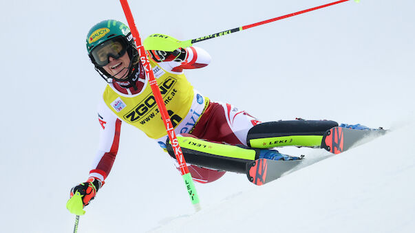 Liensberger bei Slalom in Levi am Stockerl