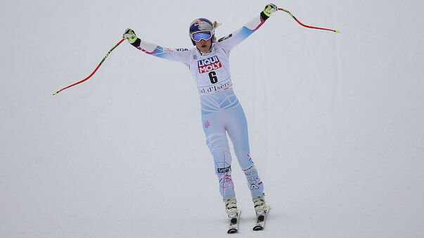 Vonn holt im Super-G von Val d'Isere 78. Sieg