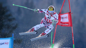 Hirscher im Super-G am Podest