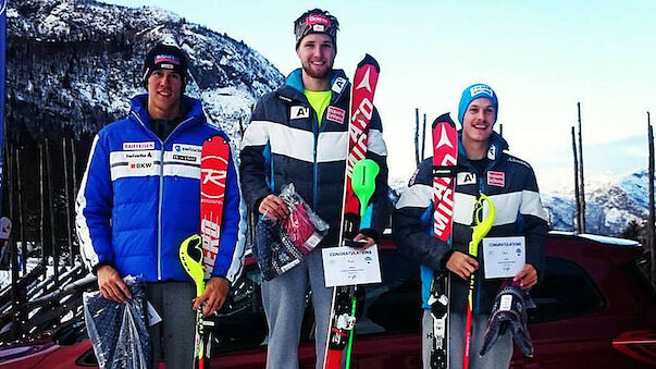Marco Schwarz gewinnt Europacup-Slalom