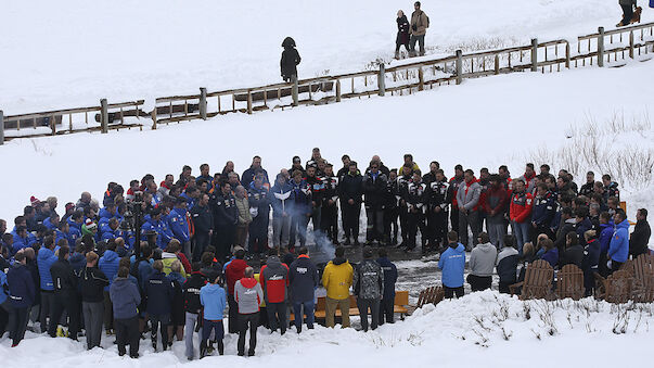 Ski-Familie verabschiedet sich von Poisson