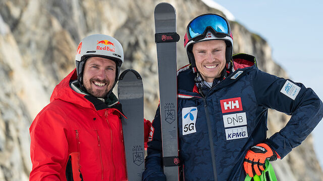 Marcel Hirscher schaut Kristoffersen persönlich auf die Ski