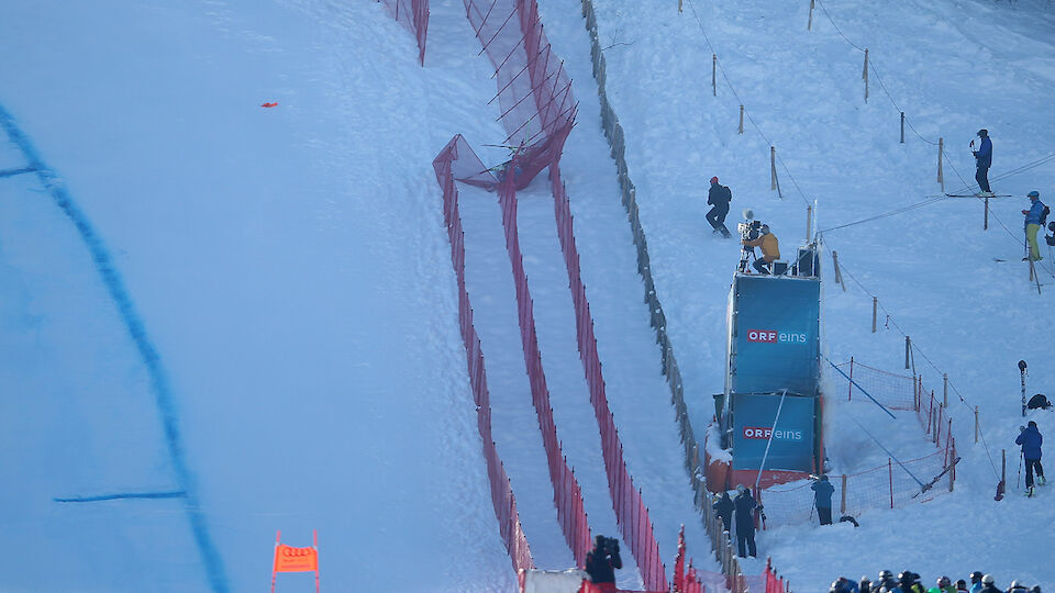 Kitzbühel: Trainings-Bilder für die Hahnenkamm-Abfahrt