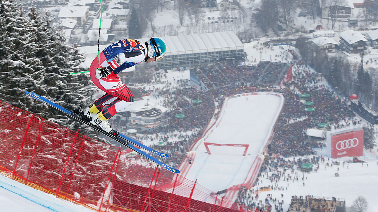Otmar Striedinger überrascht mit Podest in Kitz-Abfahrt