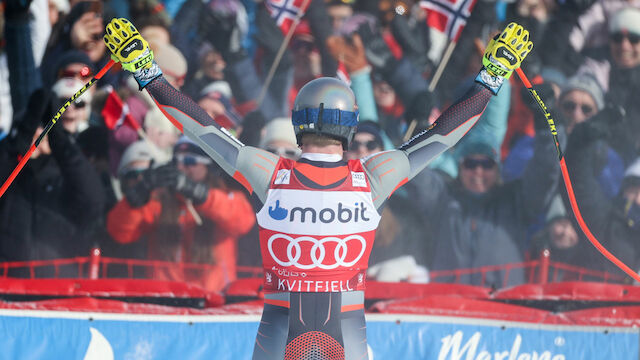 Kilde holt Super-G-Kugel - Mayer am Podest