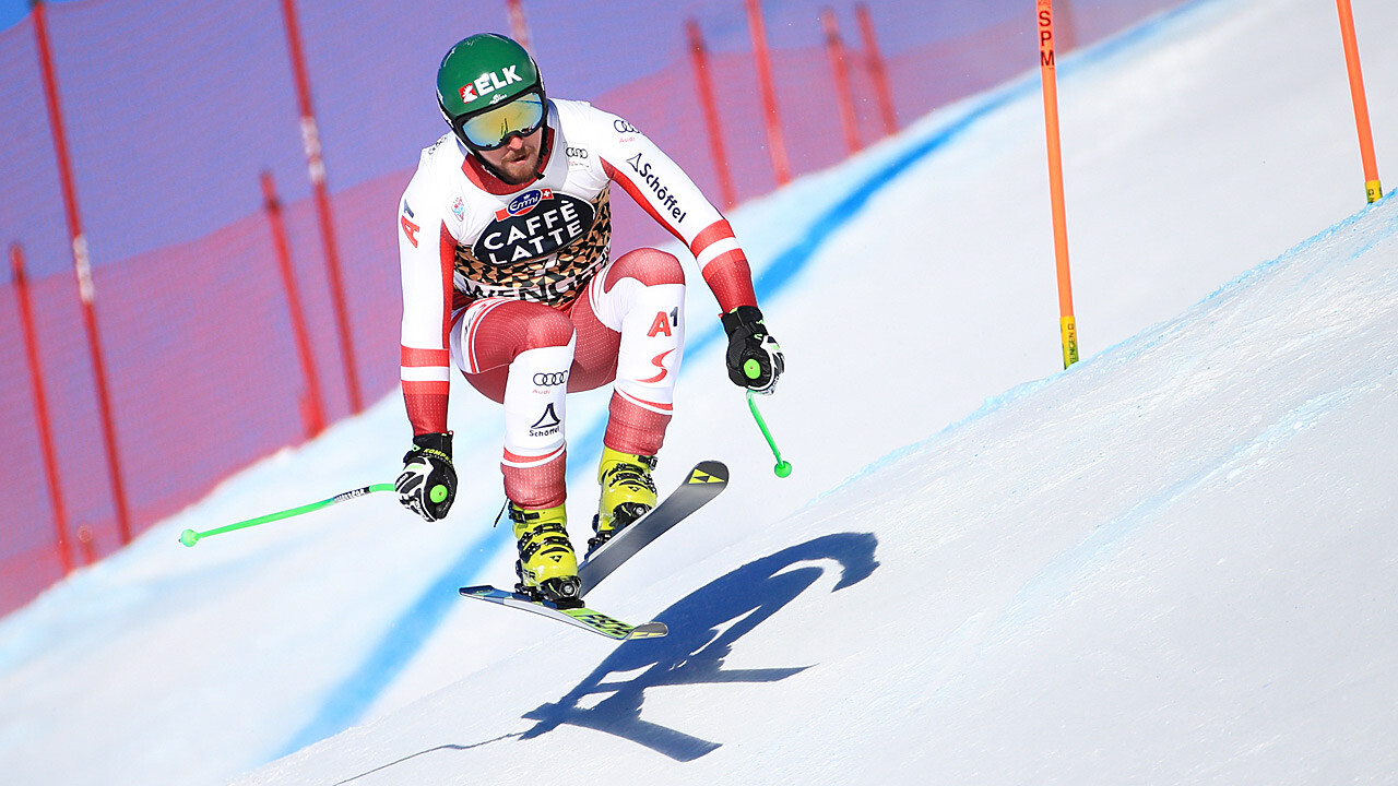 Max Franz knallt im 2. Wengen-Training Bestzeit in den Schnee