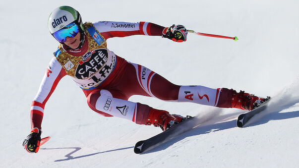 ÖSV-Damen im 1. Training in Val di Fassa zurück