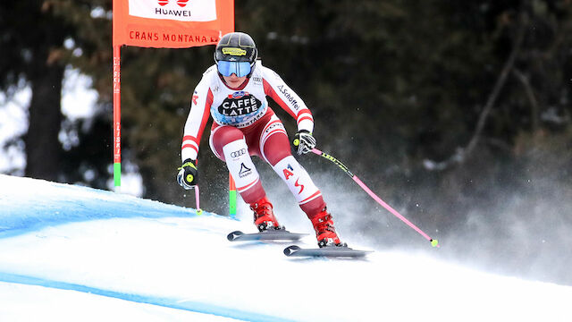 Venier-Schrecksekunde in Abfahrt in Crans Montana