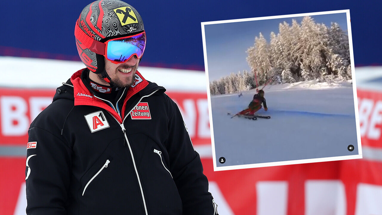 Marcel Hirscher überrascht mit Video von Stangentraining ...